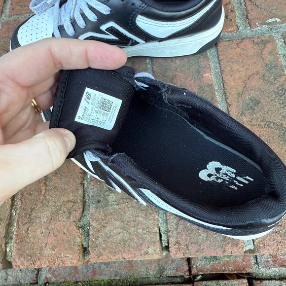 New Balance 480 Black Faux Leather Running Sneakers Size 13M kids boys toddler - Picture 7 of 9